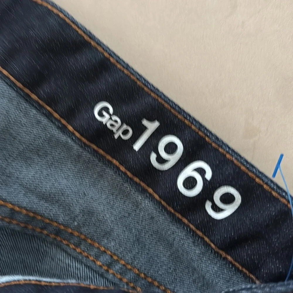 Never worn gap sz 31 long dark blue skinny jeans 830 - Picture 5 of 6